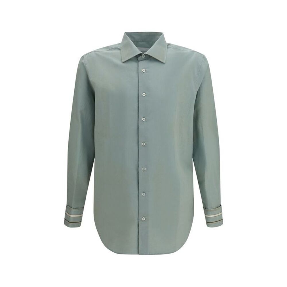 Prada Bicolor Cotton Dress Men's Shirt